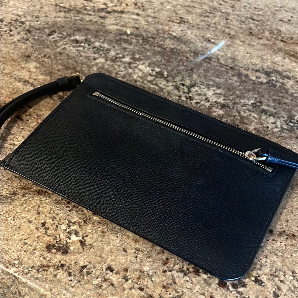 Black Leather Kate Spade Clutch/Wallet